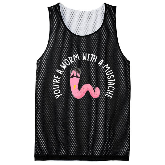 Worm With A Mustache James Tom Ariana Reality Funny Matching Mesh Reversible Basketball Jersey Tank