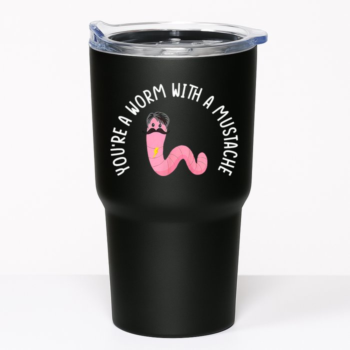 Worm With A Mustache James Tom Ariana Reality Funny Matching Tumbler