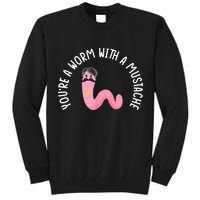 Worm With A Mustache James Tom Ariana Reality Funny Matching Tall Sweatshirt