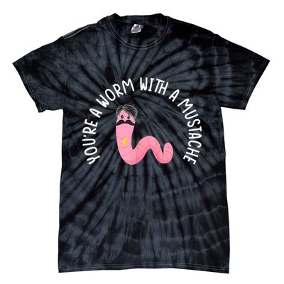 Worm With A Mustache James Tom Ariana Reality Funny Matching Tie-Dye T-Shirt