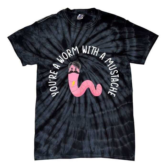 Worm With A Mustache James Tom Ariana Reality Funny Matching Tie-Dye T-Shirt