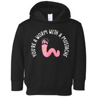 Worm With A Mustache James Tom Ariana Reality Funny Matching Toddler Hoodie