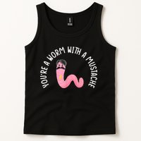 Worm With A Mustache James Tom Ariana Reality Funny Matching Tank Top