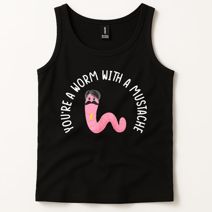 Worm With A Mustache James Tom Ariana Reality Funny Matching Tank Top