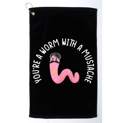 Worm With A Mustache James Tom Ariana Reality Funny Matching Golf Towel