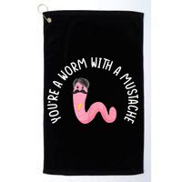 Worm With A Mustache James Tom Ariana Reality Funny Matching Golf Towel