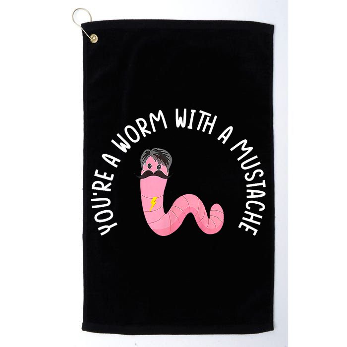 Worm With A Mustache James Tom Ariana Reality Funny Matching Golf Towel