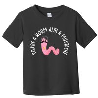 Worm With A Mustache James Tom Ariana Reality Funny Matching Toddler T-Shirt