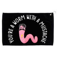 Worm With A Mustache James Tom Ariana Reality Funny Matching Grommeted Golf Towel