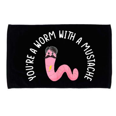 Worm With A Mustache James Tom Ariana Reality Funny Matching Microfiber Hand Towel