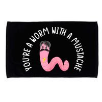 Worm With A Mustache James Tom Ariana Reality Funny Matching Microfiber Hand Towel