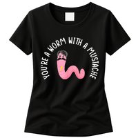 Worm With A Mustache James Tom Ariana Reality Funny Matching Womens T-Shirt