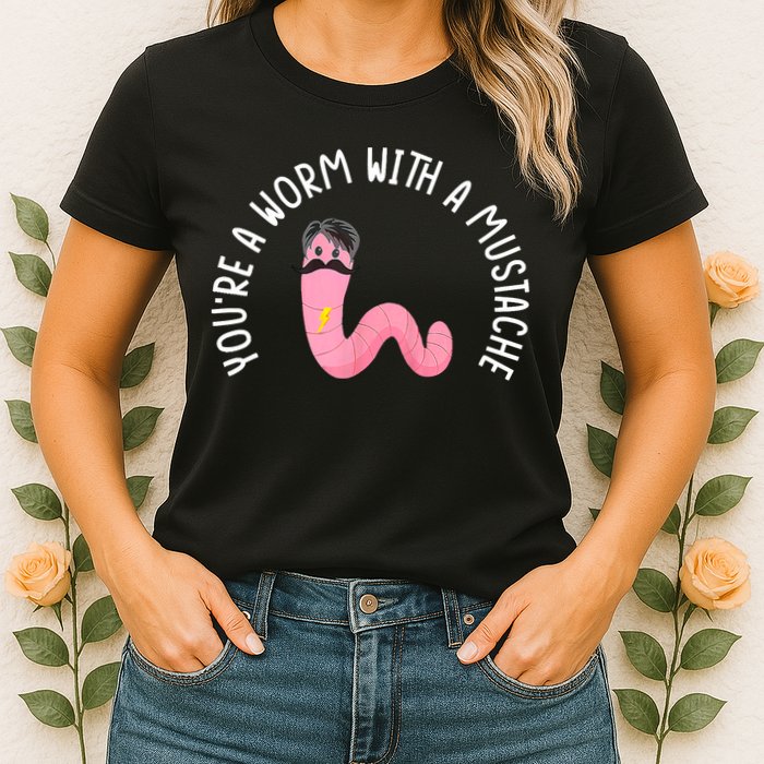 Worm With A Mustache James Tom Ariana Reality Funny Matching Womens T-Shirt
