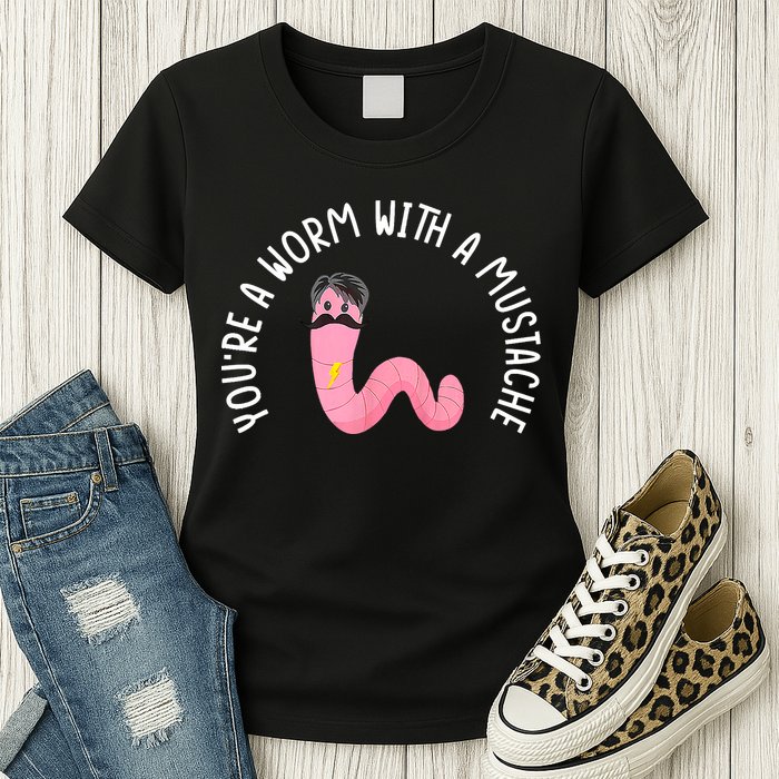 Worm With A Mustache James Tom Ariana Reality Funny Matching Womens T-Shirt