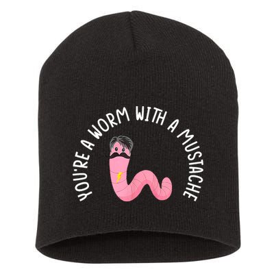 Worm With A Mustache James Tom Ariana Reality Funny Matching Short Acrylic Beanie