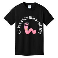 Worm With A Mustache James Tom Ariana Reality Funny Matching Kids T-Shirt