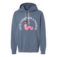 Worm With A Mustache James Tom Ariana Reality Funny Matching Garment-Dyed Fleece Hoodie