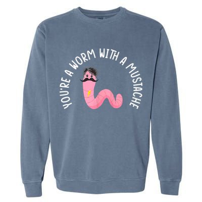 Worm With A Mustache James Tom Ariana Reality Funny Matching Garment-Dyed Sweatshirt