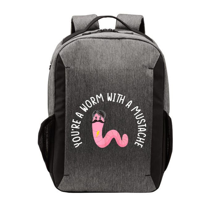 Worm With A Mustache James Tom Ariana Reality Funny Matching Vector Backpack