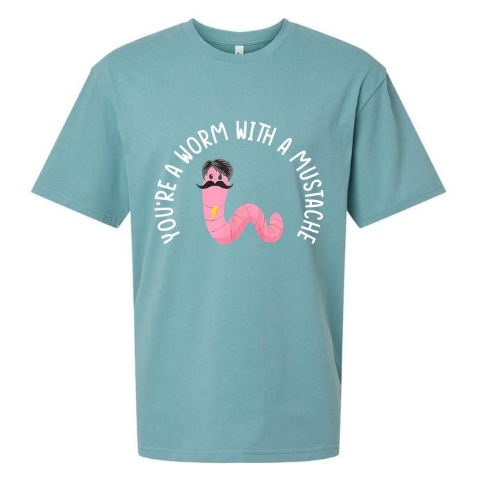 Worm With A Mustache James Tom Ariana Reality Funny Matching Sueded Cloud Jersey T-Shirt