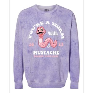 Worm With A Mustache James Tom Ariana Reality Colorblast Crewneck Sweatshirt