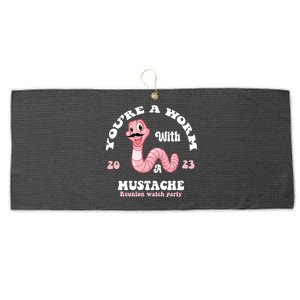 Worm With A Mustache James Tom Ariana Reality Large Microfiber Waffle Golf Towel