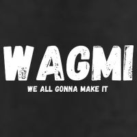 WAGMI We ALL Gonna Make It, Crypto And NFT, Cryptocurrency 7 Panel Mesh Trucker Snapback Hat