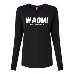 WAGMI We ALL Gonna Make It, Crypto And NFT, Cryptocurrency Womens Cotton Relaxed Long Sleeve T-Shirt