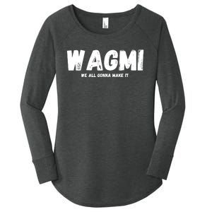 WAGMI We ALL Gonna Make It, Crypto And NFT, Cryptocurrency Women's Perfect Tri Tunic Long Sleeve Shirt