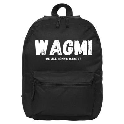 WAGMI We ALL Gonna Make It, Crypto And NFT, Cryptocurrency 16 in Basic Backpack