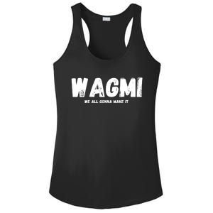 WAGMI We ALL Gonna Make It, Crypto And NFT, Cryptocurrency Ladies PosiCharge Competitor Racerback Tank