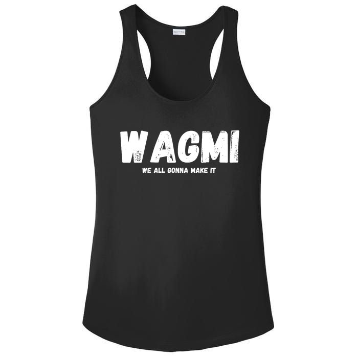 WAGMI We ALL Gonna Make It, Crypto And NFT, Cryptocurrency Ladies PosiCharge Competitor Racerback Tank