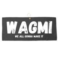 WAGMI We ALL Gonna Make It, Crypto And NFT, Cryptocurrency Large Microfiber Waffle Golf Towel