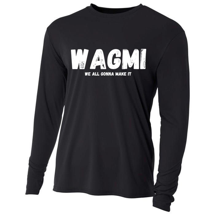 WAGMI We ALL Gonna Make It, Crypto And NFT, Cryptocurrency Cooling Performance Long Sleeve Crew
