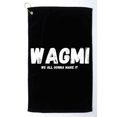 WAGMI We ALL Gonna Make It, Crypto And NFT, Cryptocurrency Golf Towel