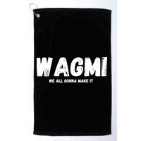 WAGMI We ALL Gonna Make It, Crypto And NFT, Cryptocurrency Golf Towel
