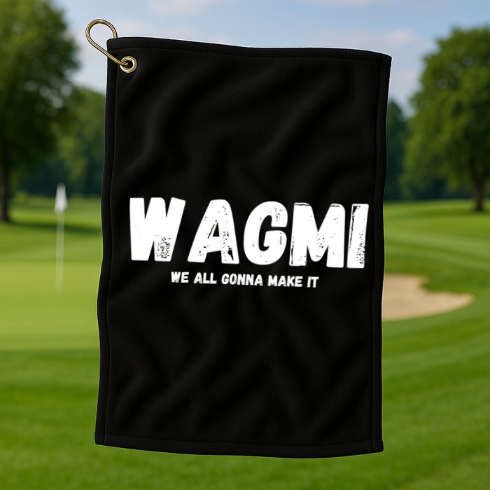 WAGMI We ALL Gonna Make It, Crypto And NFT, Cryptocurrency Golf Towel