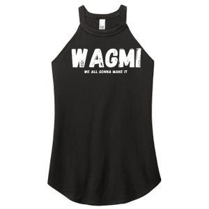 WAGMI We ALL Gonna Make It, Crypto And NFT, Cryptocurrency Women's Perfect Tri Rocker Tank