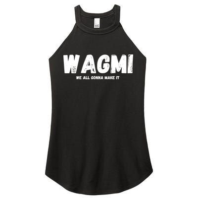 WAGMI We ALL Gonna Make It, Crypto And NFT, Cryptocurrency Women's Perfect Tri Rocker Tank