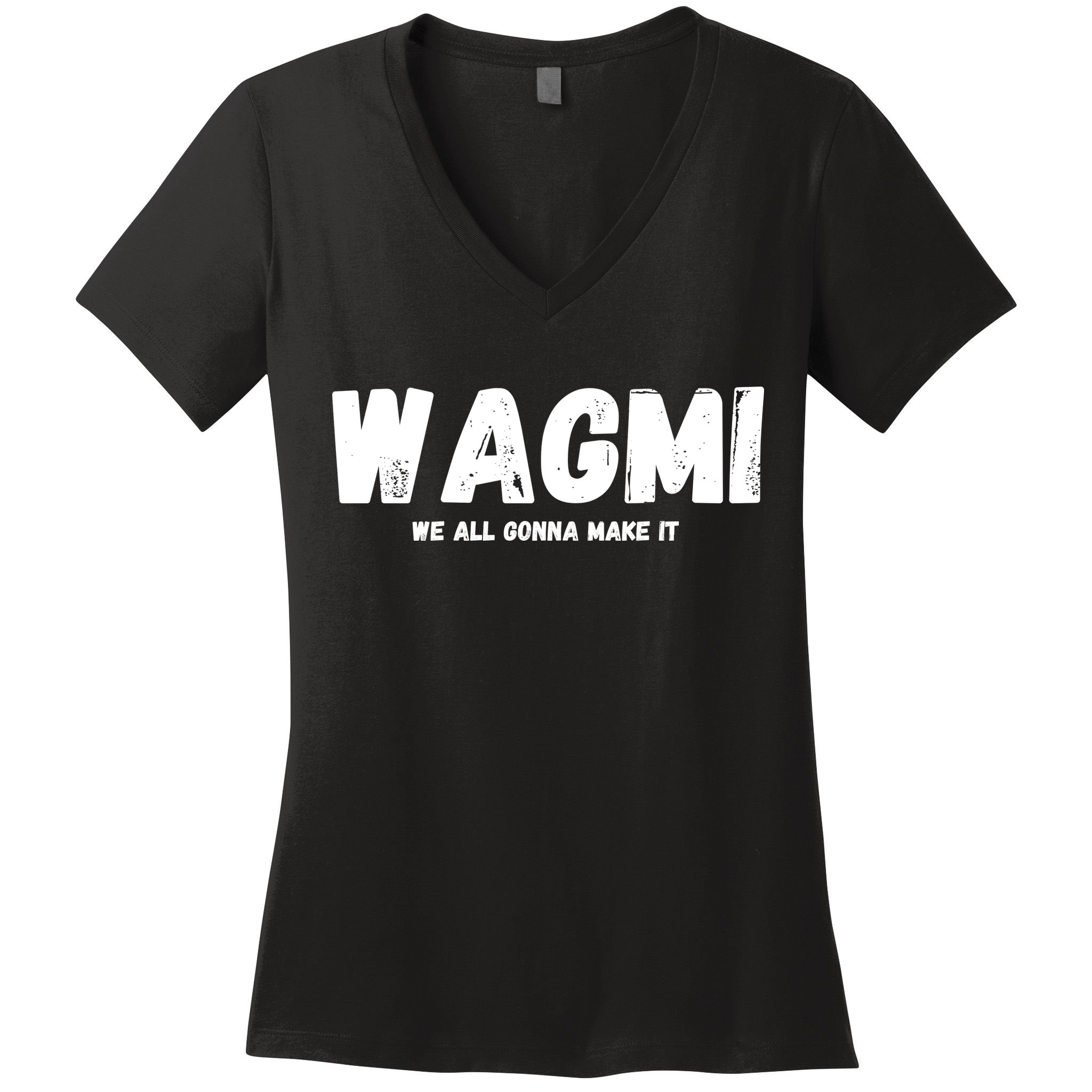 WAGMI We ALL Gonna Make It, Crypto And NFT, Cryptocurrency Women's V-Neck T-Shirt