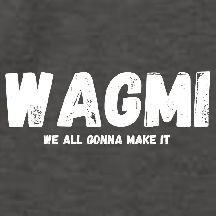 WAGMI We ALL Gonna Make It, Crypto And NFT, Cryptocurrency Vector Backpack
