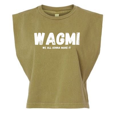 WAGMI We ALL Gonna Make It, Crypto And NFT, Cryptocurrency Garment-Dyed Women's Muscle Tee
