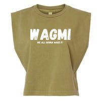 WAGMI We ALL Gonna Make It, Crypto And NFT, Cryptocurrency Garment-Dyed Women's Muscle Tee