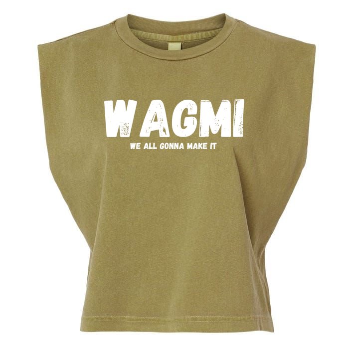 WAGMI We ALL Gonna Make It, Crypto And NFT, Cryptocurrency Garment-Dyed Women's Muscle Tee