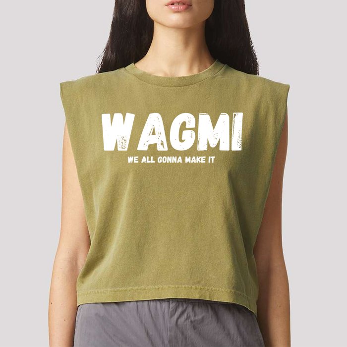 WAGMI We ALL Gonna Make It, Crypto And NFT, Cryptocurrency Garment-Dyed Women's Muscle Tee