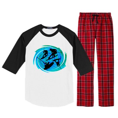 Wakeboarding Raglan Sleeve Pajama Set