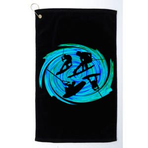 Wakeboarding Platinum Collection Golf Towel