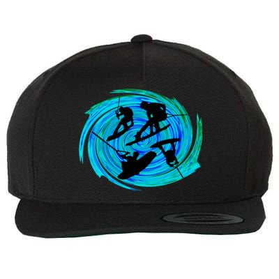 Wakeboarding Wool Snapback Cap