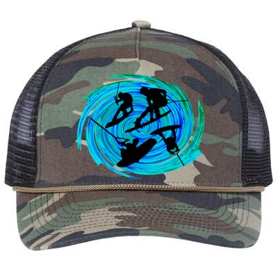 Wakeboarding Retro Rope Trucker Hat Cap