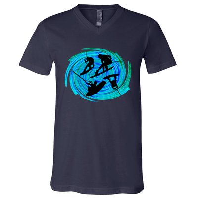 Wakeboarding V-Neck T-Shirt